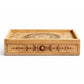 Sun Moon Carved Tarot Box with Drawer — craft storage boxes & cases, image 4 of 5.