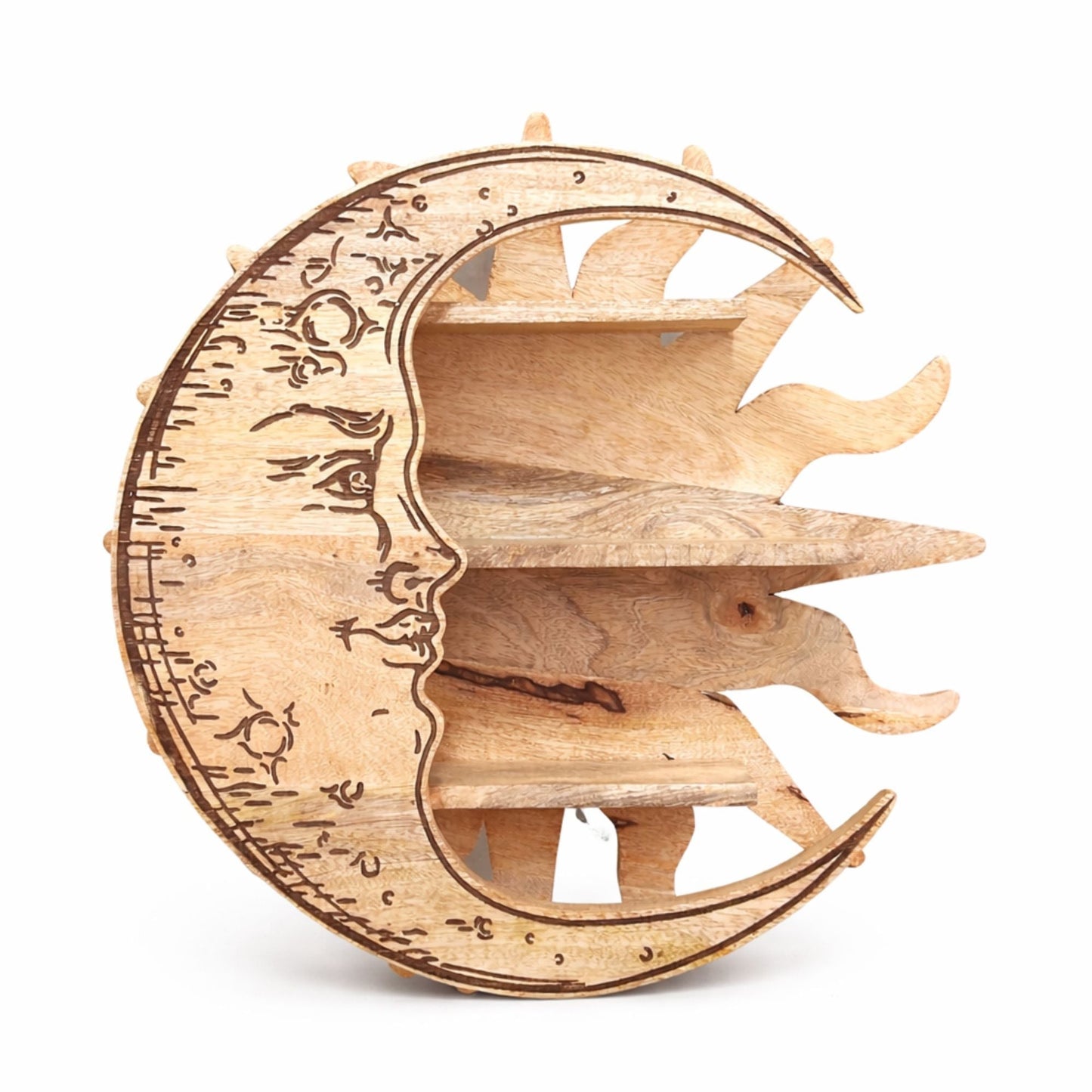 Sunrays & Moon 3 Tier Wall Shelf - Luna Panther