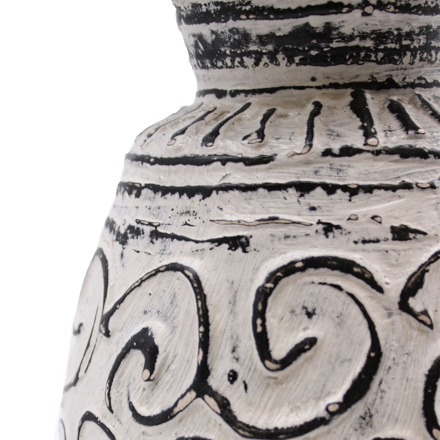 Swirls Shaped Vase - Cream - Luna Panther