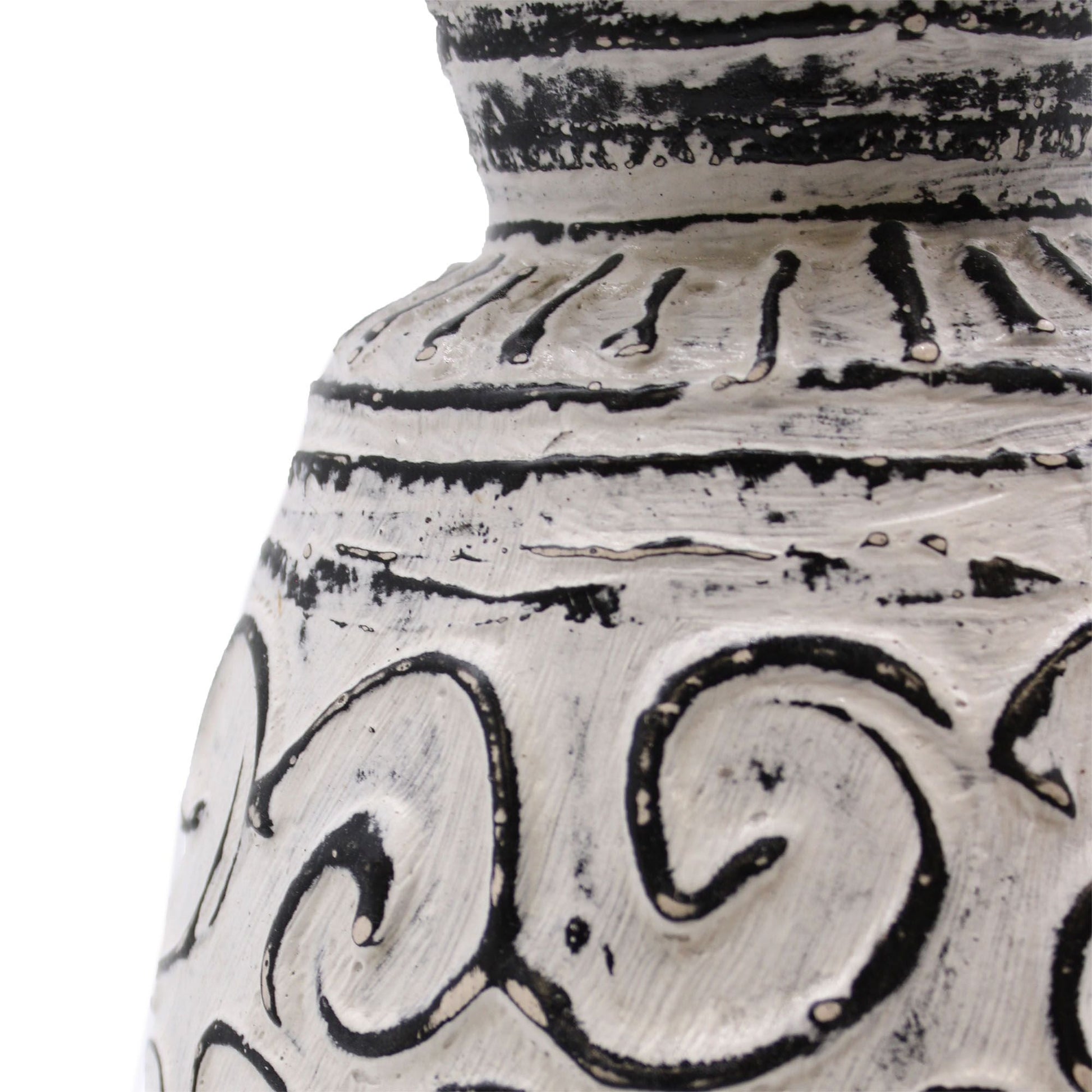 Swirls Shaped Vase - Cream - Luna Panther