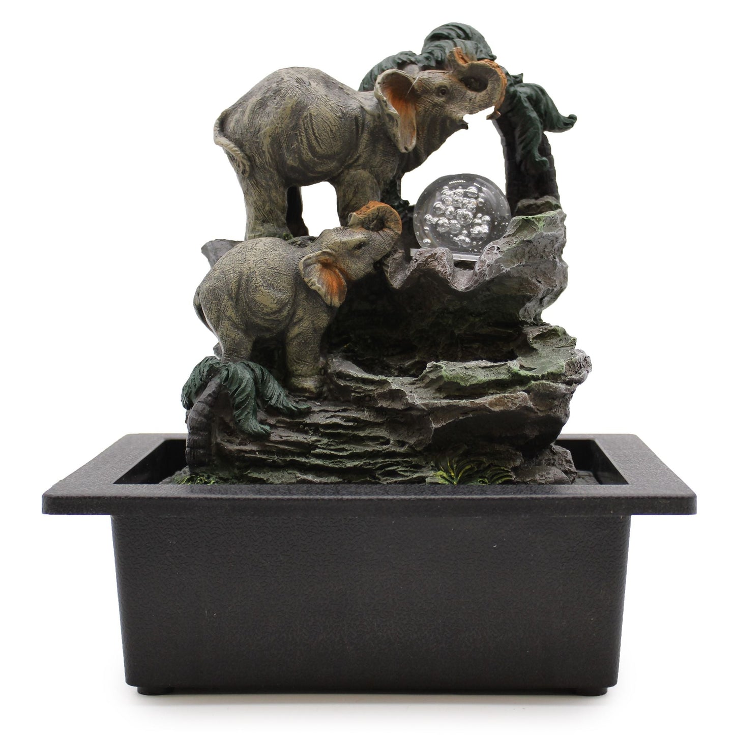 Tabletop Water Feature Elephant Family - Luna Panther