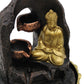 Tabletop Water Feature Golden Meditating Buddha - Luna Panther