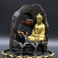 Tabletop Water Feature Golden Meditating Buddha - Luna Panther