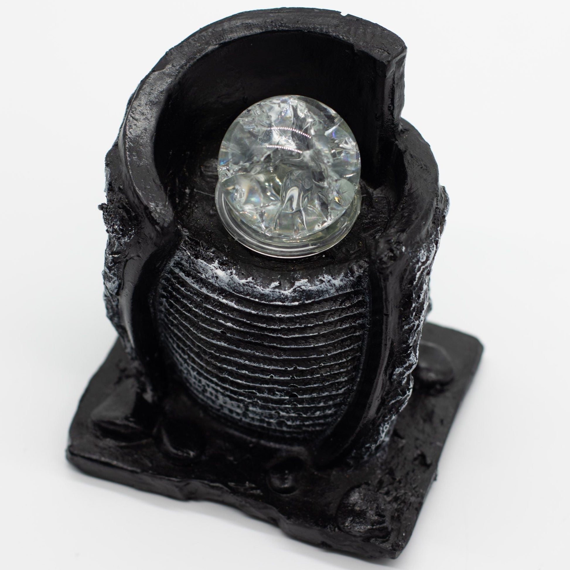 Tabletop Water Feature Water Pot & Crystal Ball - Luna Panther