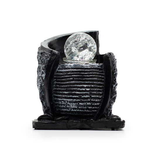Tabletop Water Feature Water Pot & Crystal Ball - Luna Panther