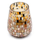 Tall Glass Jar Candles - Amber Mosaic - Luna Panther