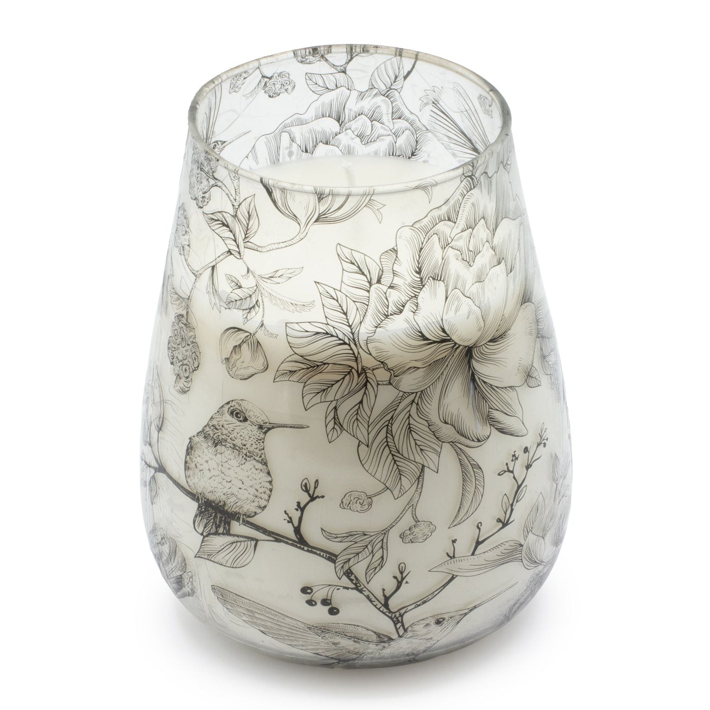 Tall Glass Jar Candles - Drawn by Flame - Luna Panther