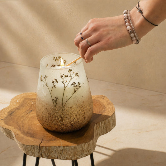 Tall Glass Jar Candles - Wildlight Woods - Luna Panther