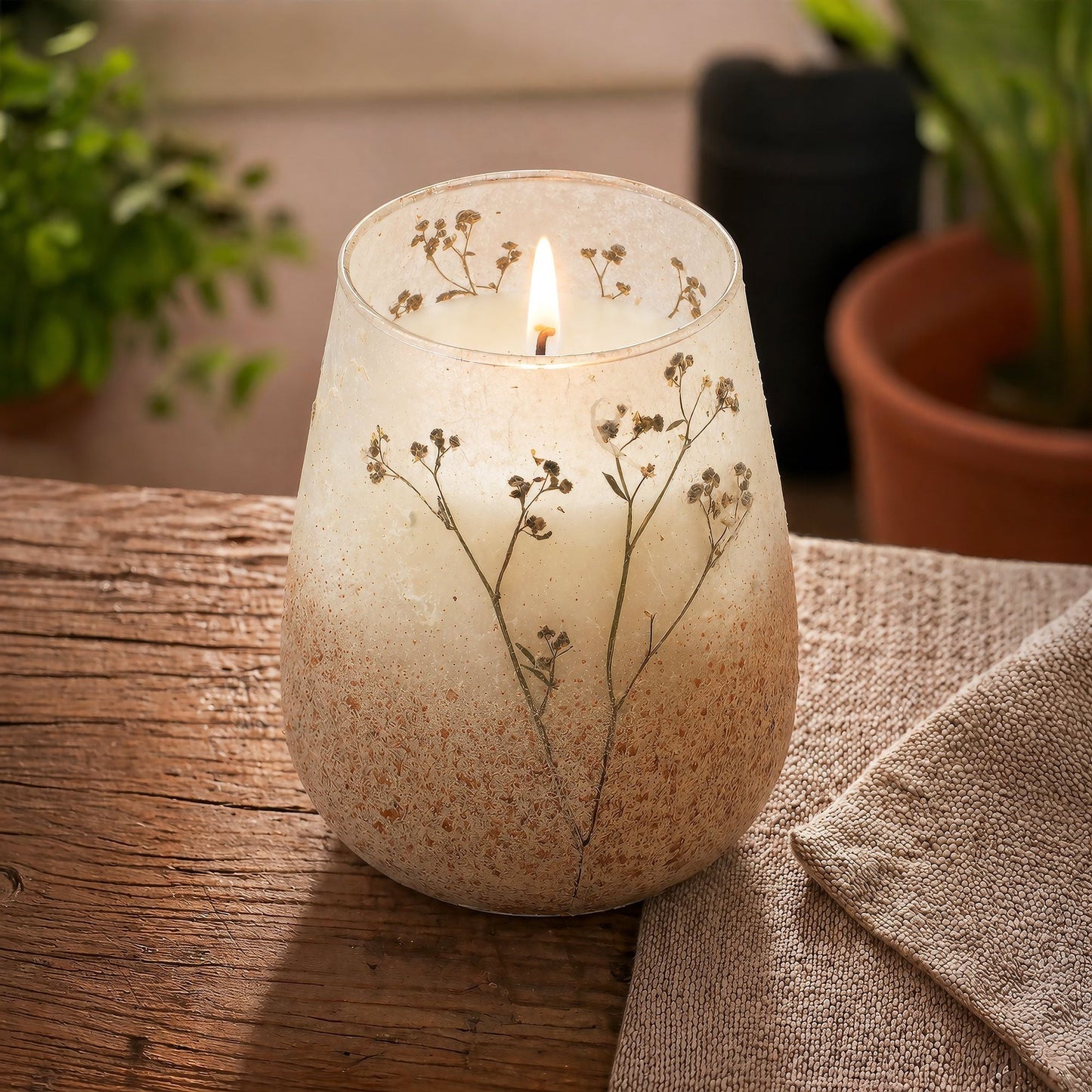 Tall Glass Jar Candles - Wildlight Woods - Luna Panther
