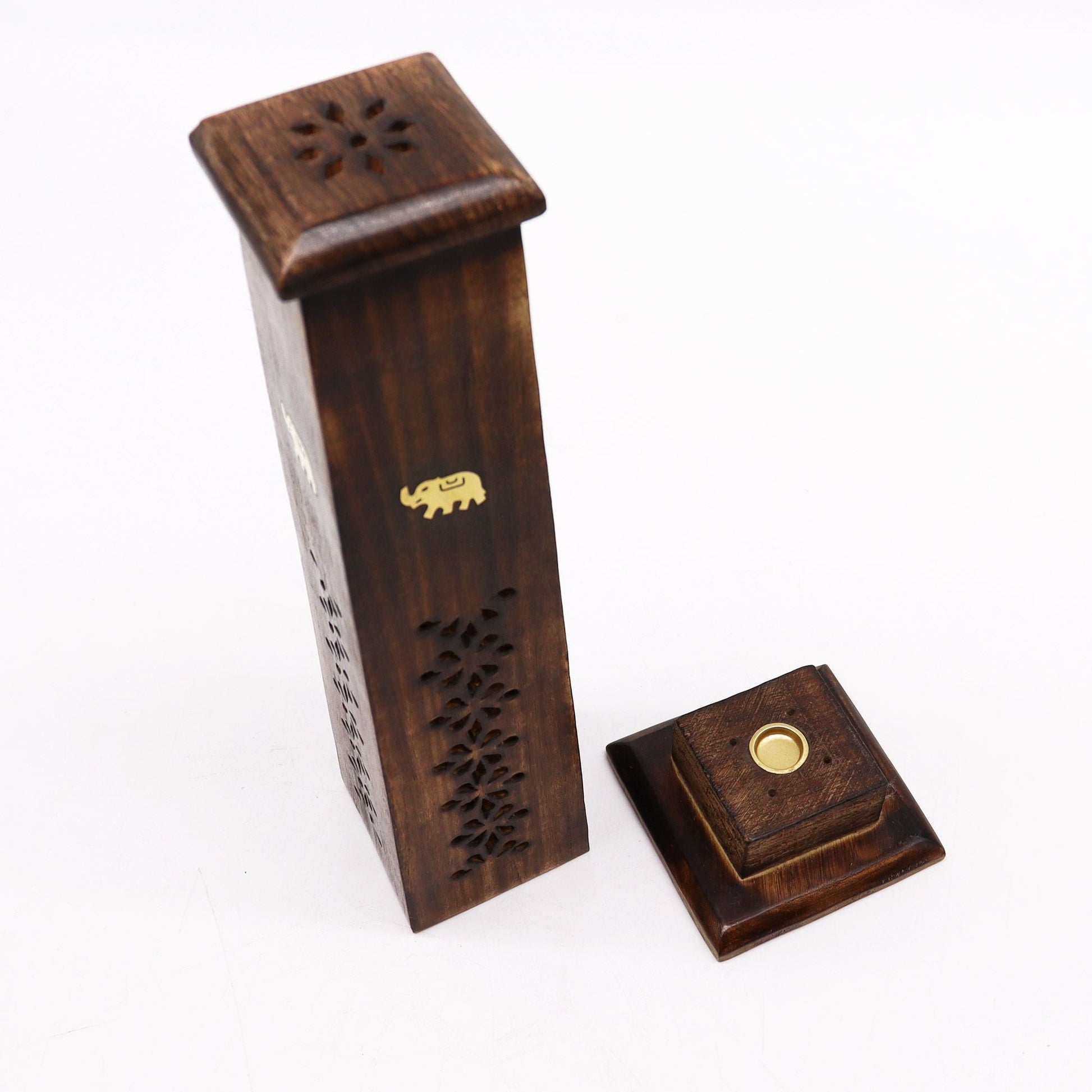 Tapered Incense Tower - Mango Wood - Luna Panther