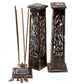 Tapered Incense Tower Washed Design 2 - Mango Wood - Luna Panther