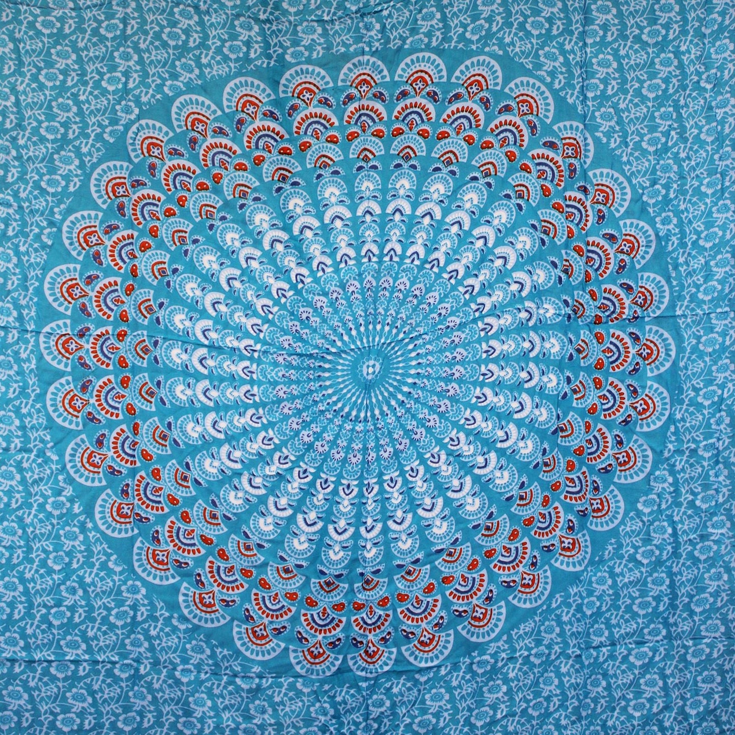 Teal Orange Mandala Sarongs - Luna Panther