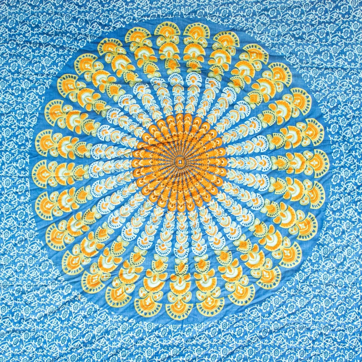 Teal Orange Mandala Sarongs - Luna Panther