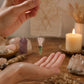 The Heart Oracle – Two Piece Angel Pendulum – Chakra Band – Rose Quartz & Green Aventurine - Luna Panther
