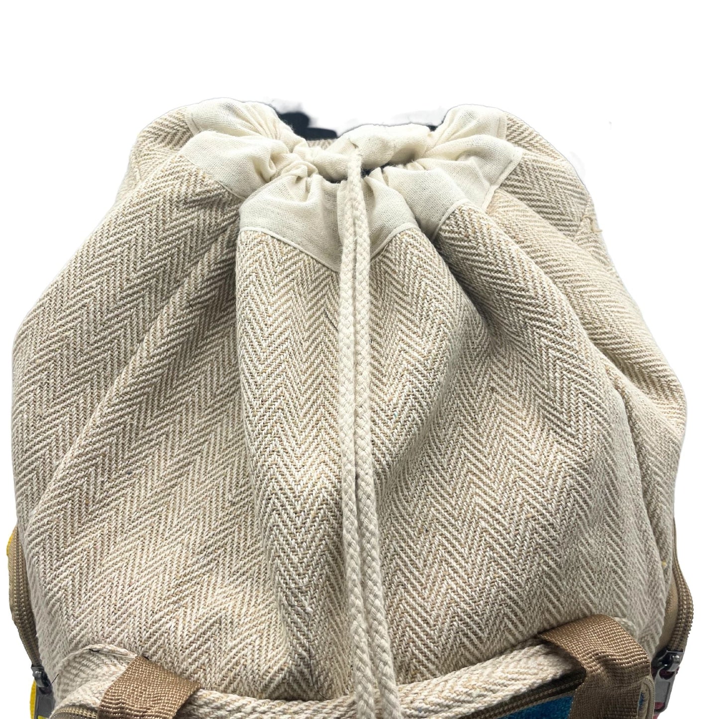 Tie - Dye Hemp Large Square Backpack - Luna Panther