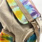 Tie - Dye Hemp Large Square Backpack - Luna Panther