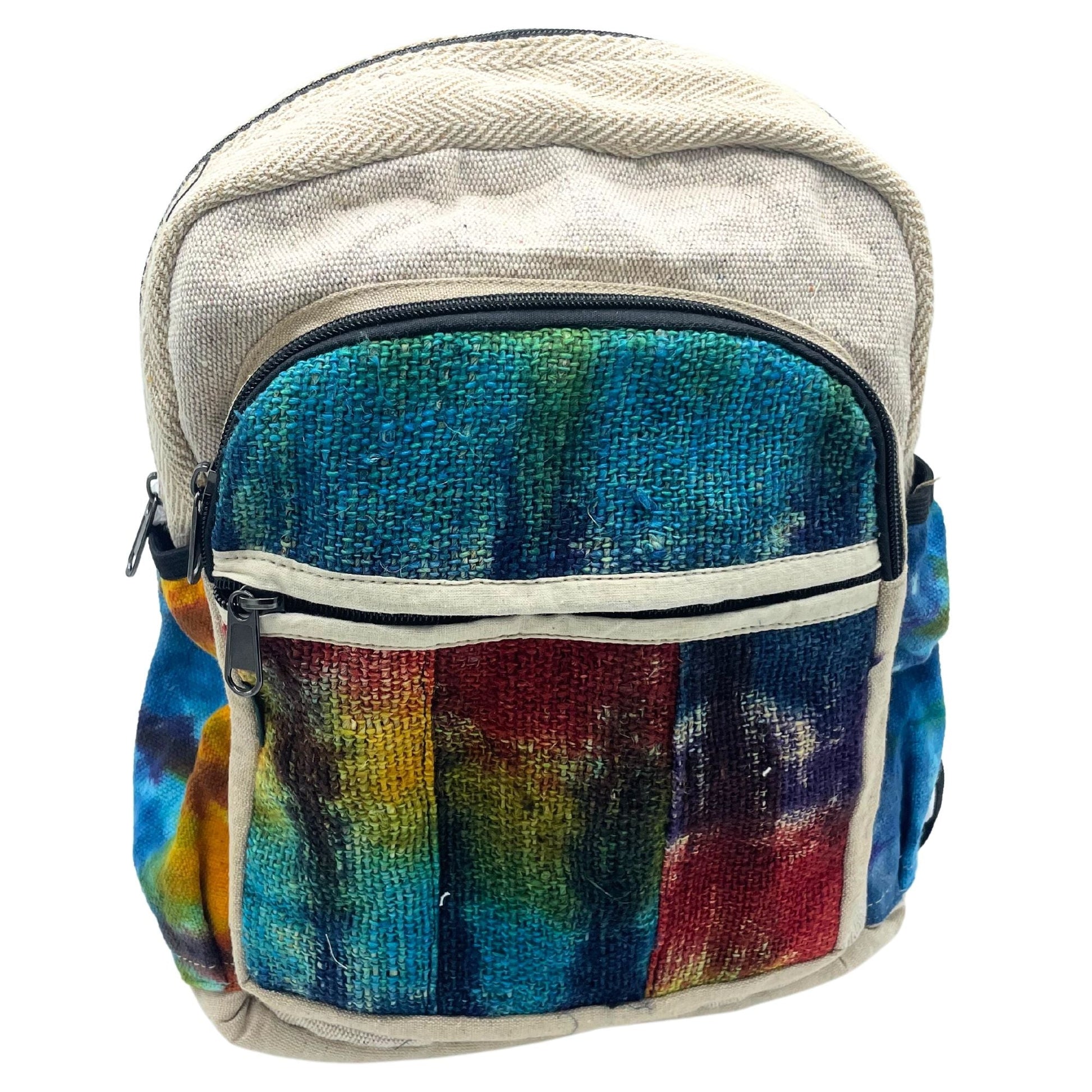 Tie - Dye Hemp Medium Backpack No Print - Luna Panther