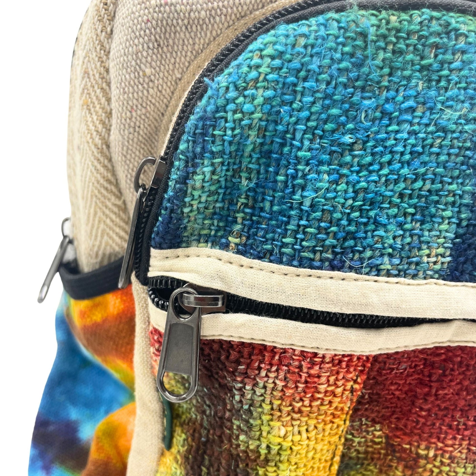 Tie - Dye Hemp Medium Backpack No Print - Luna Panther
