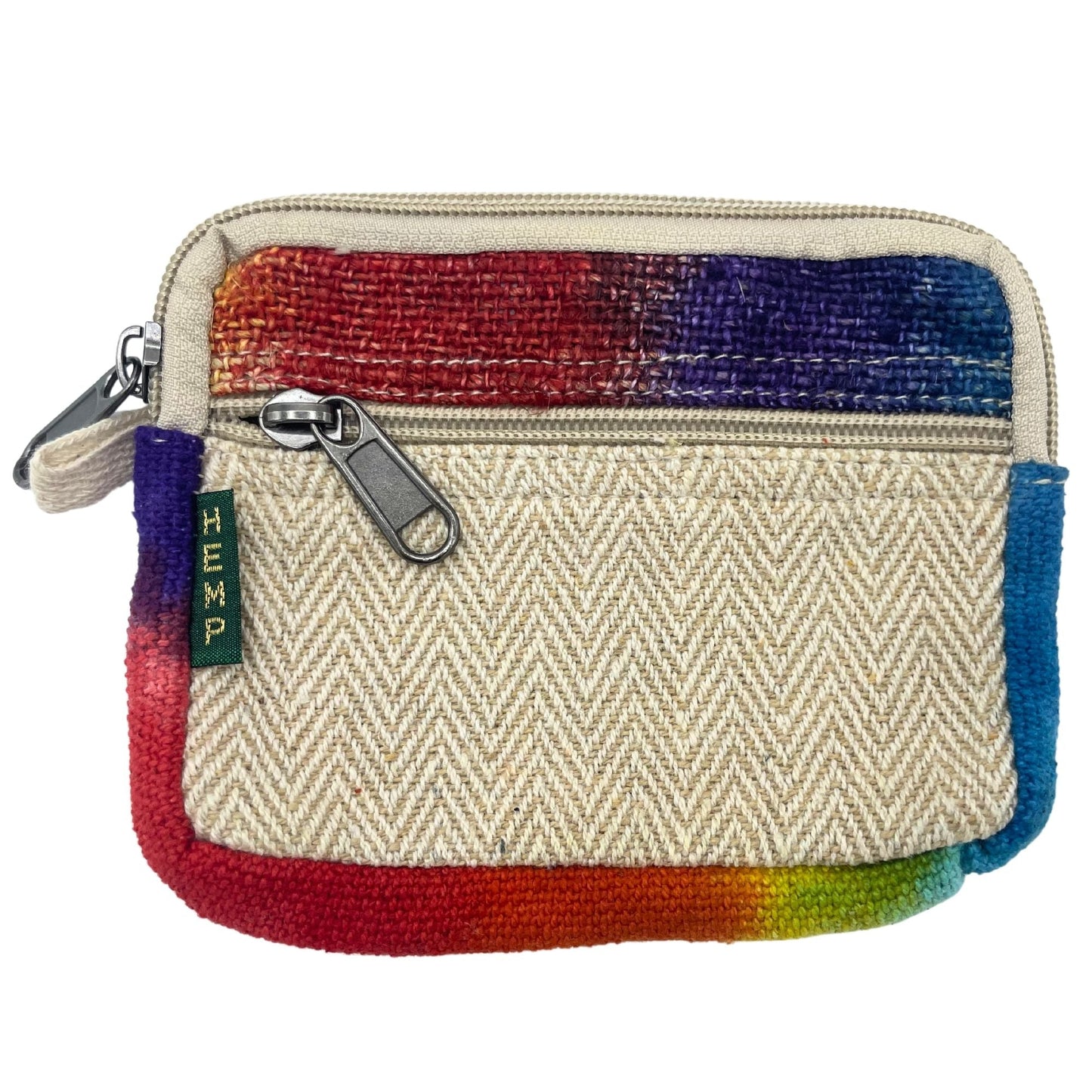 Tie - Dye Hemp Square Pouch - Luna Panther