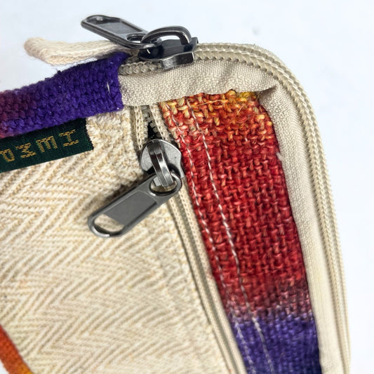 Tie - Dye Hemp Square Pouch - Luna Panther