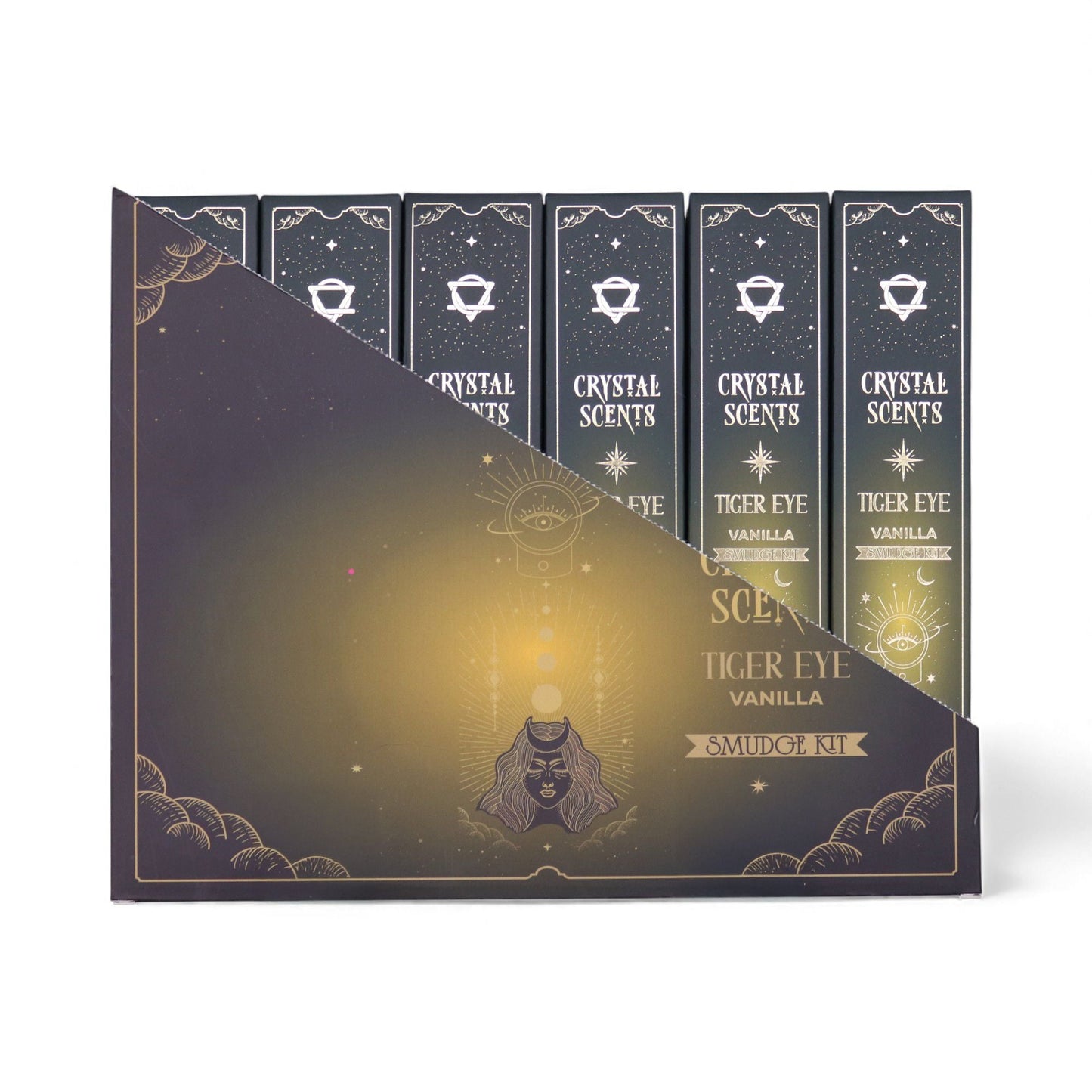 Tiger Eye Crystal Scents Smudge Incense - Vanilla - Luna Panther