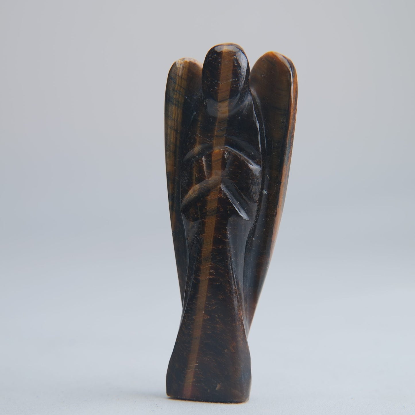 Tiger's Eye Angel Carving 43g 80mm - Luna Panther
