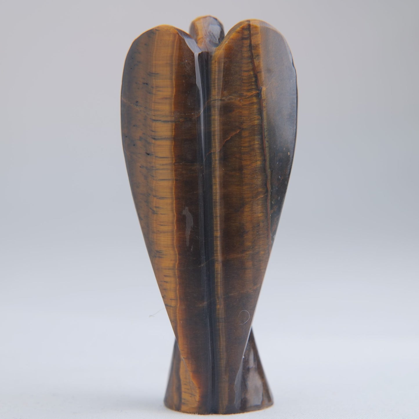 Tiger's Eye Angel Carving 61g 80mm - Luna Panther