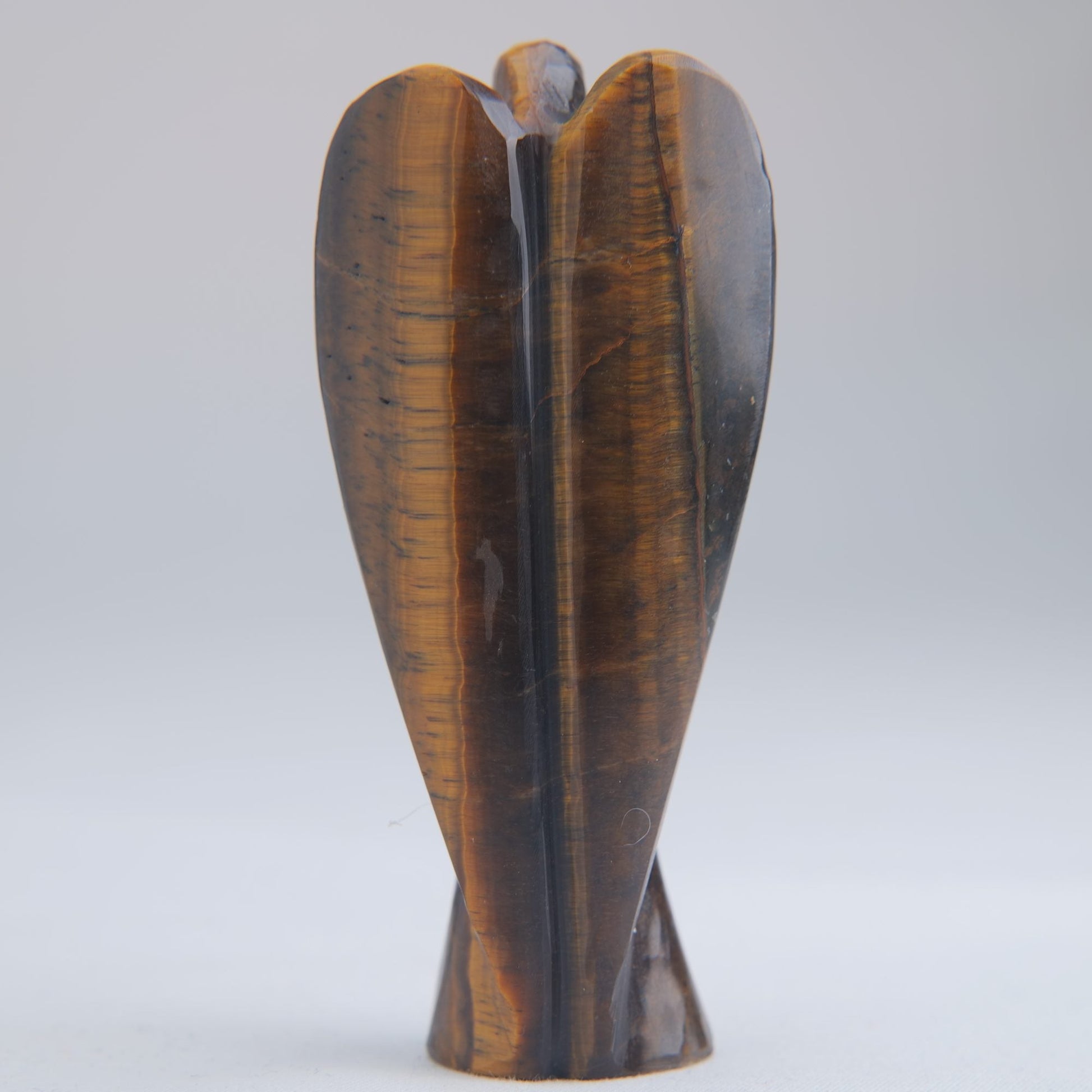 Tiger's Eye Angel Carving 61g 80mm - Luna Panther