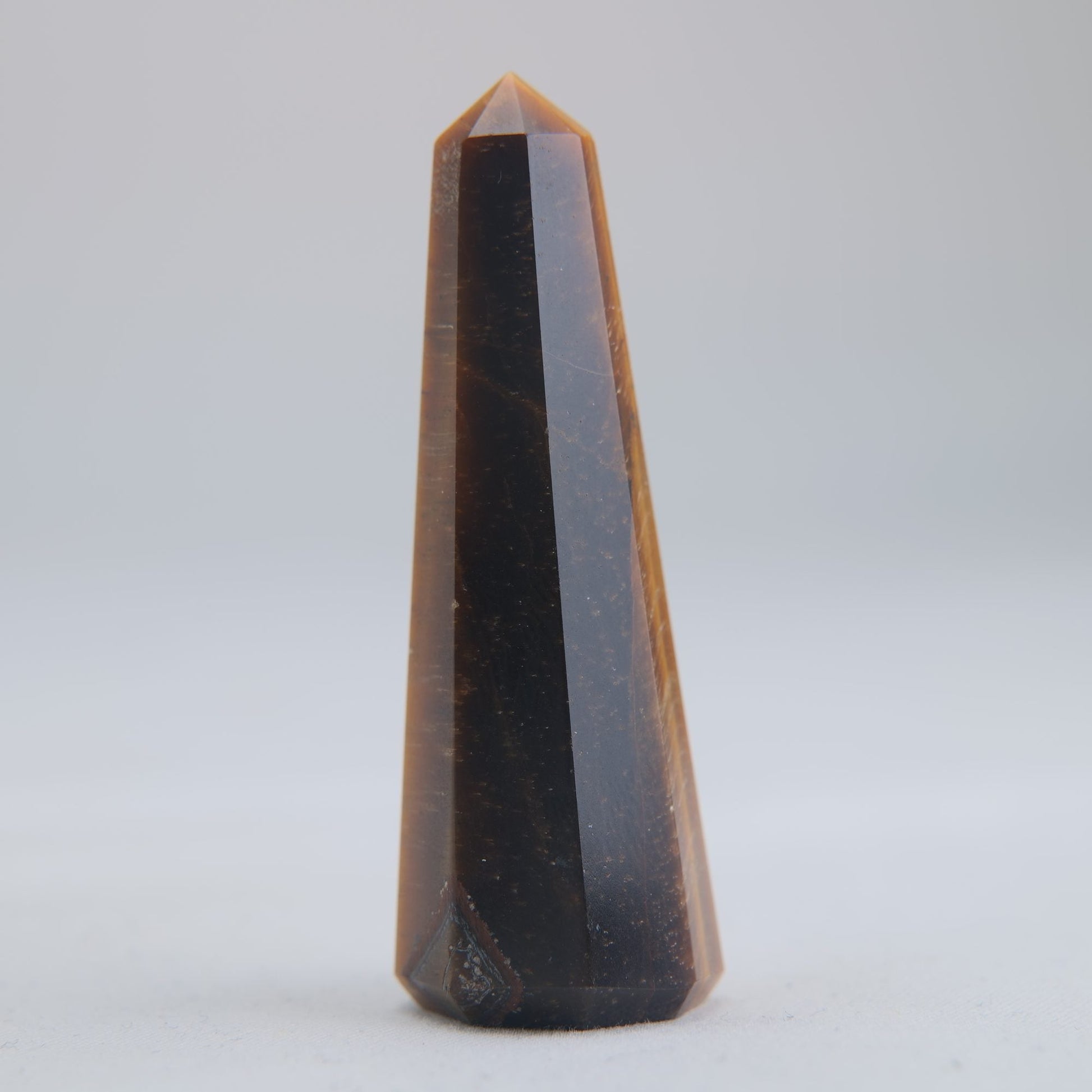 Tigers Eye Crystal Obelisk 22g 55mm - Luna Panther