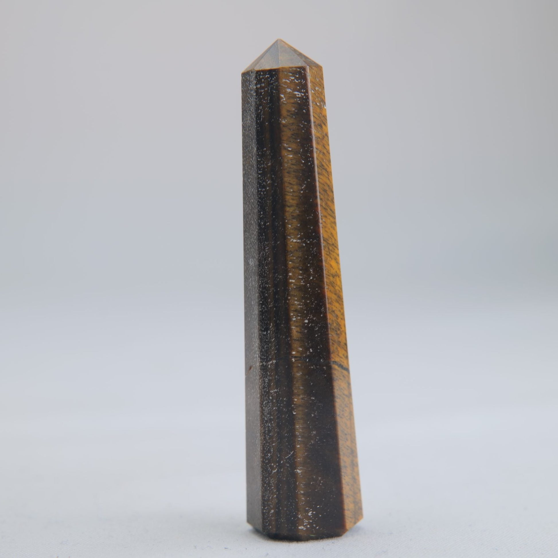 Tigers Eye Crystal Obelisk 22g 65mm - Luna Panther