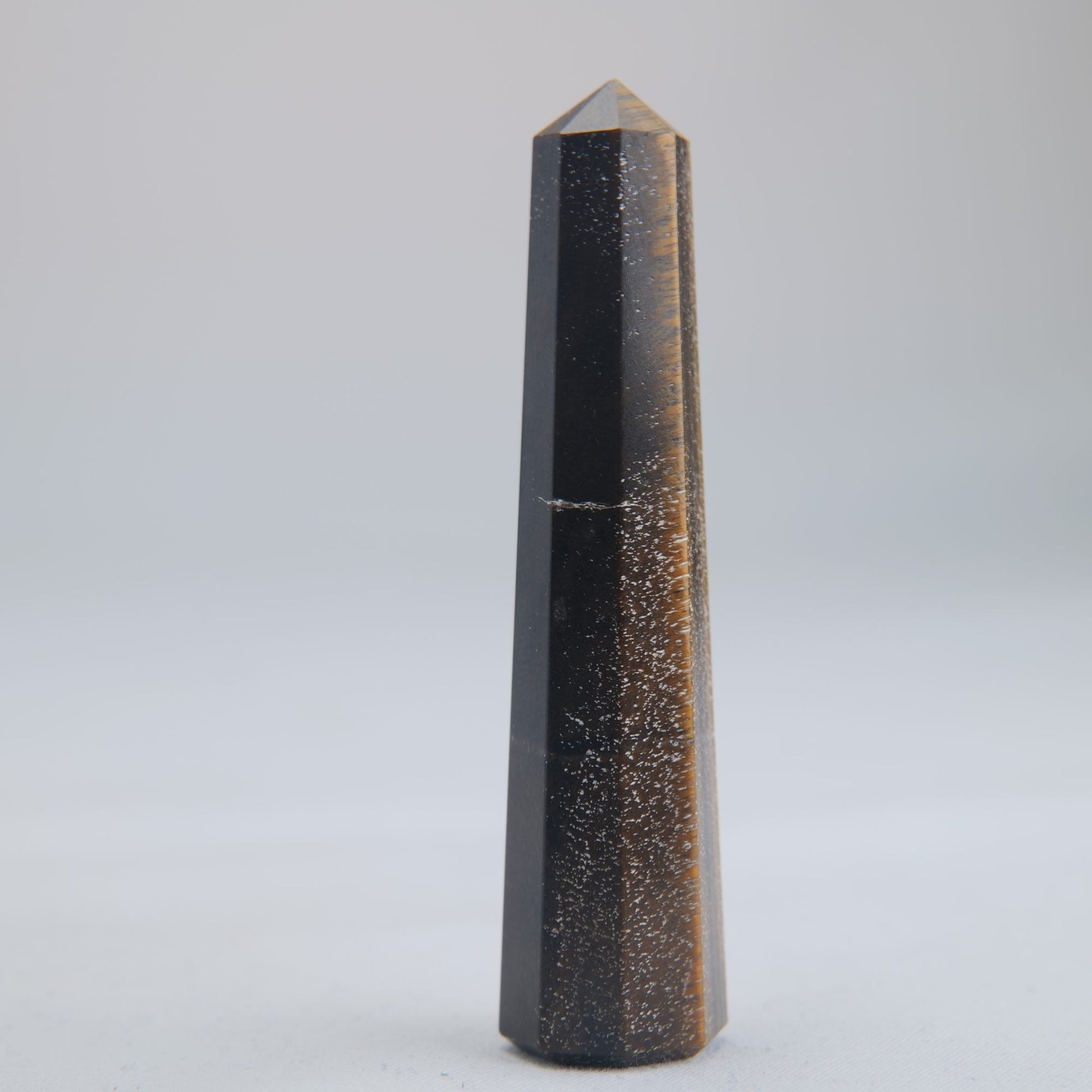 Tigers Eye Crystal Obelisk 22g 65mm - Luna Panther