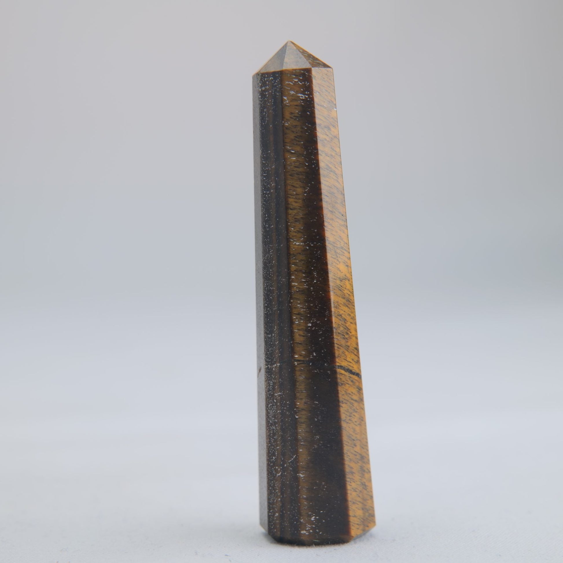 Tigers Eye Crystal Obelisk 22g 65mm - Luna Panther