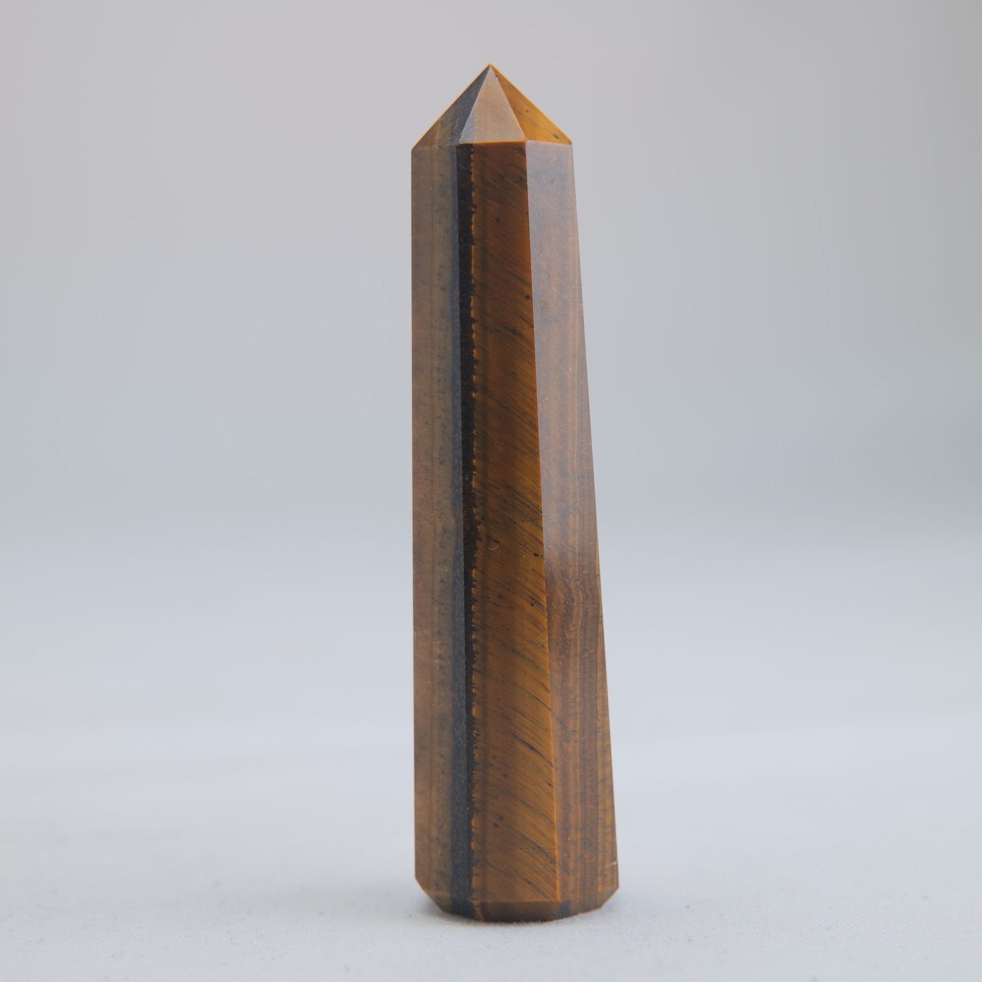 Tigers Eye Crystal Obelisk 33g 70mm - Luna Panther
