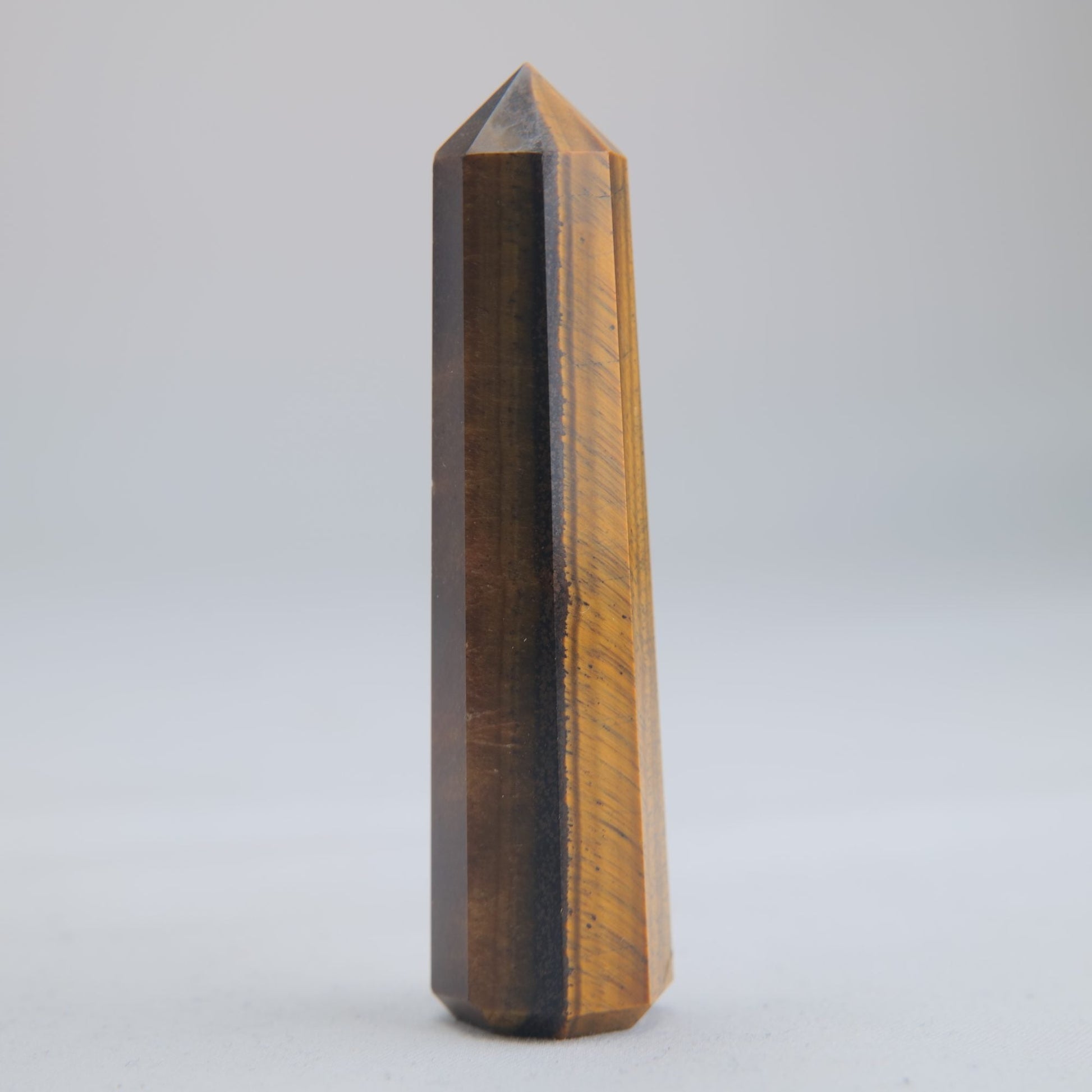 Tigers Eye Crystal Obelisk 33g 70mm - Luna Panther