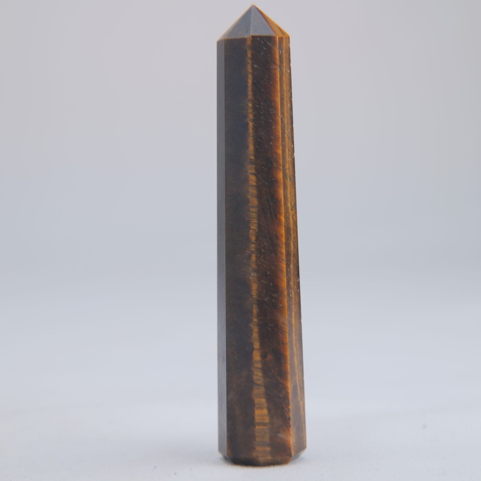 Tigers Eye Crystal Obelisk 33g 80mm - Luna Panther