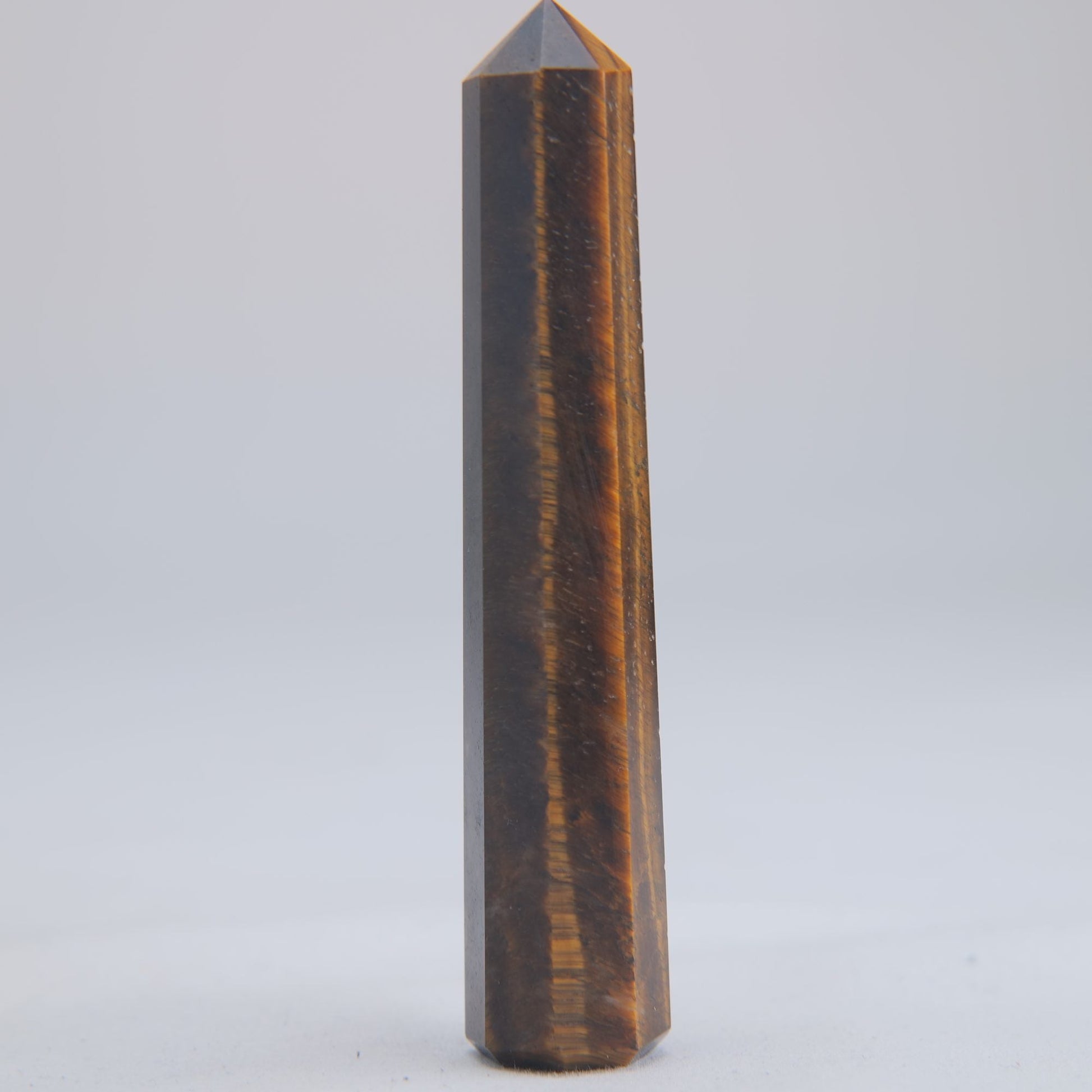Tigers Eye Crystal Obelisk 33g 80mm - Luna Panther