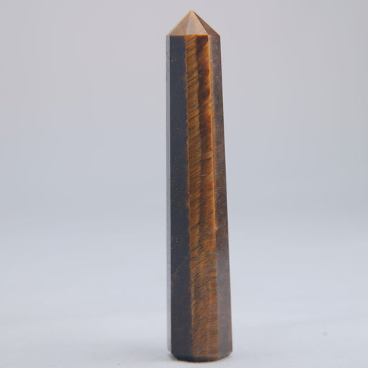 Tigers Eye Crystal Obelisk 33g 80mm - Luna Panther