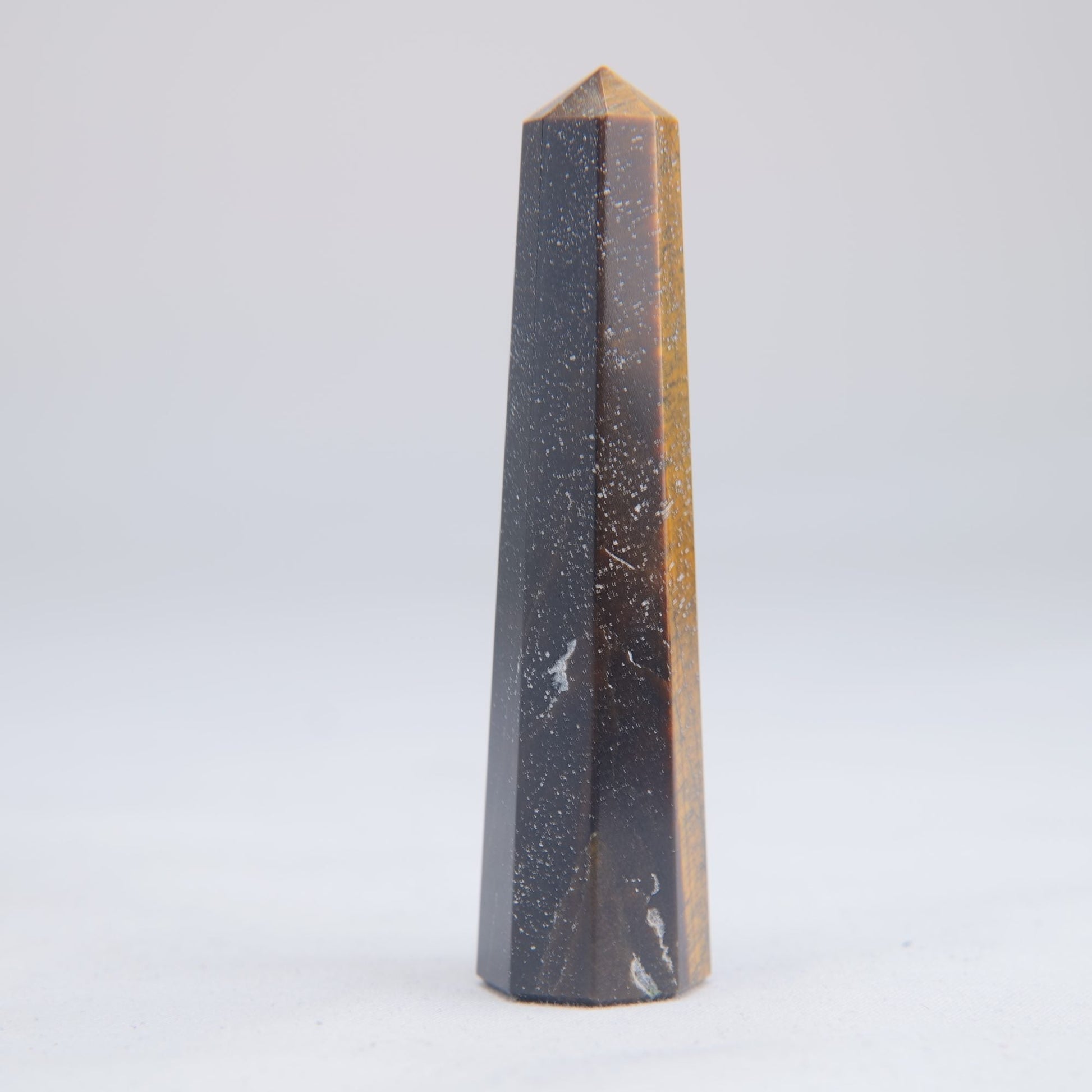Tigers Eye Crystal Obelisk 35g - Luna Panther
