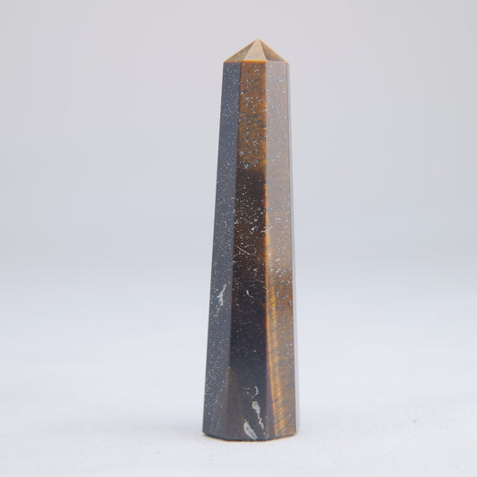 Tigers Eye Crystal Obelisk 35g - Luna Panther