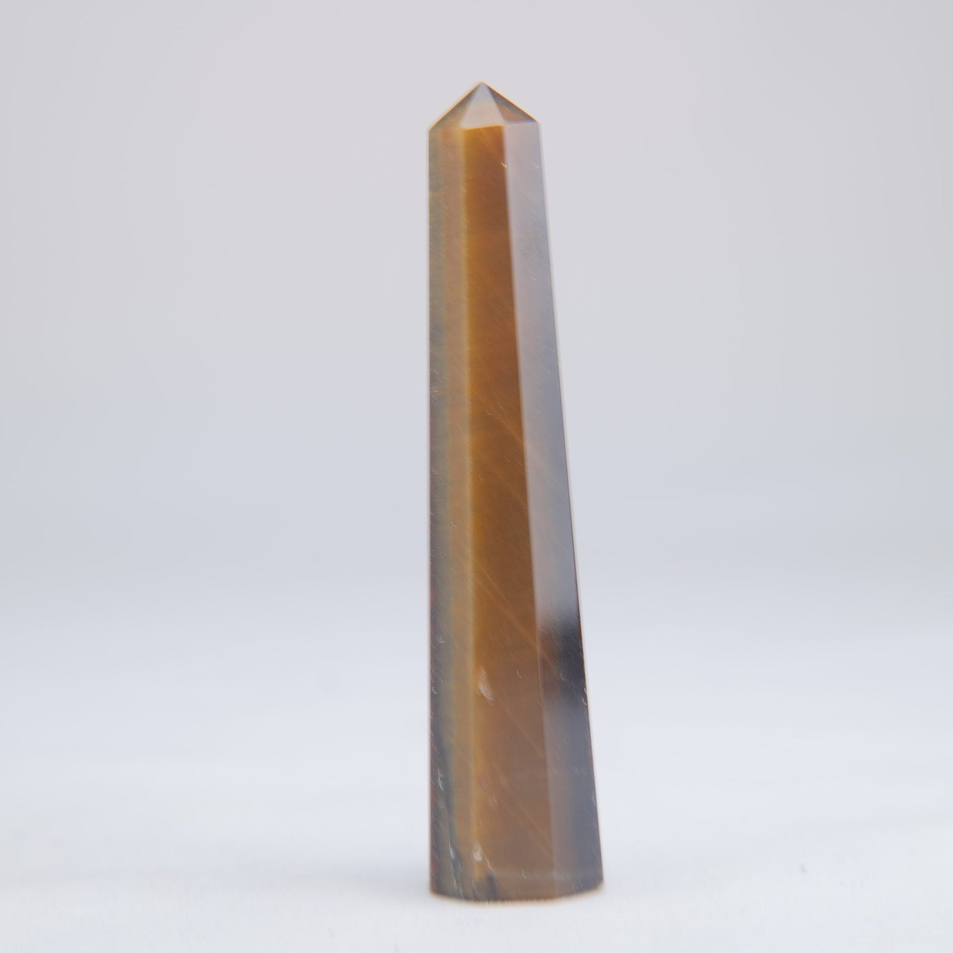 Tigers Eye Crystal Obelisk 38g 80mm - Luna Panther