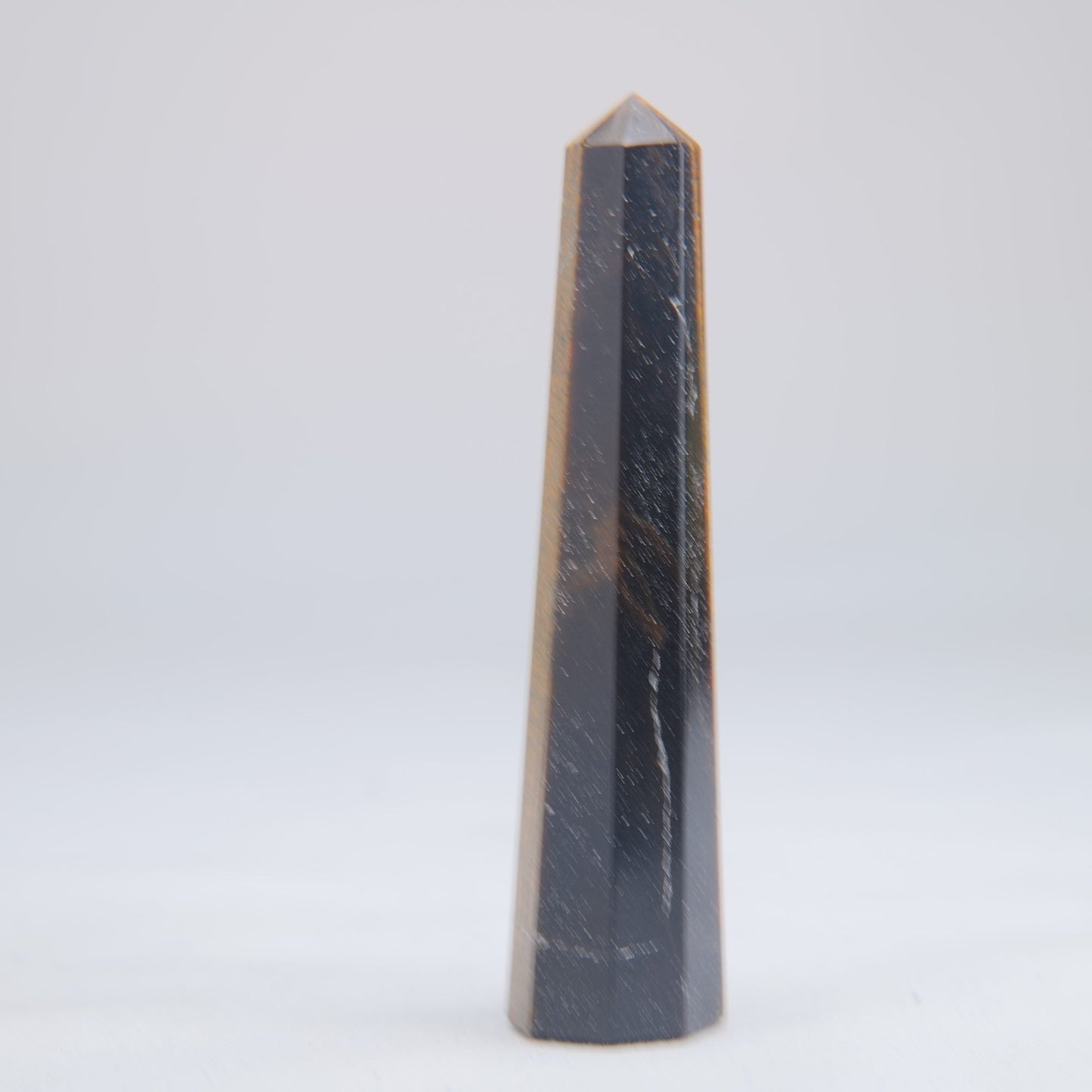 Tigers Eye Crystal Obelisk 38g 80mm - Luna Panther