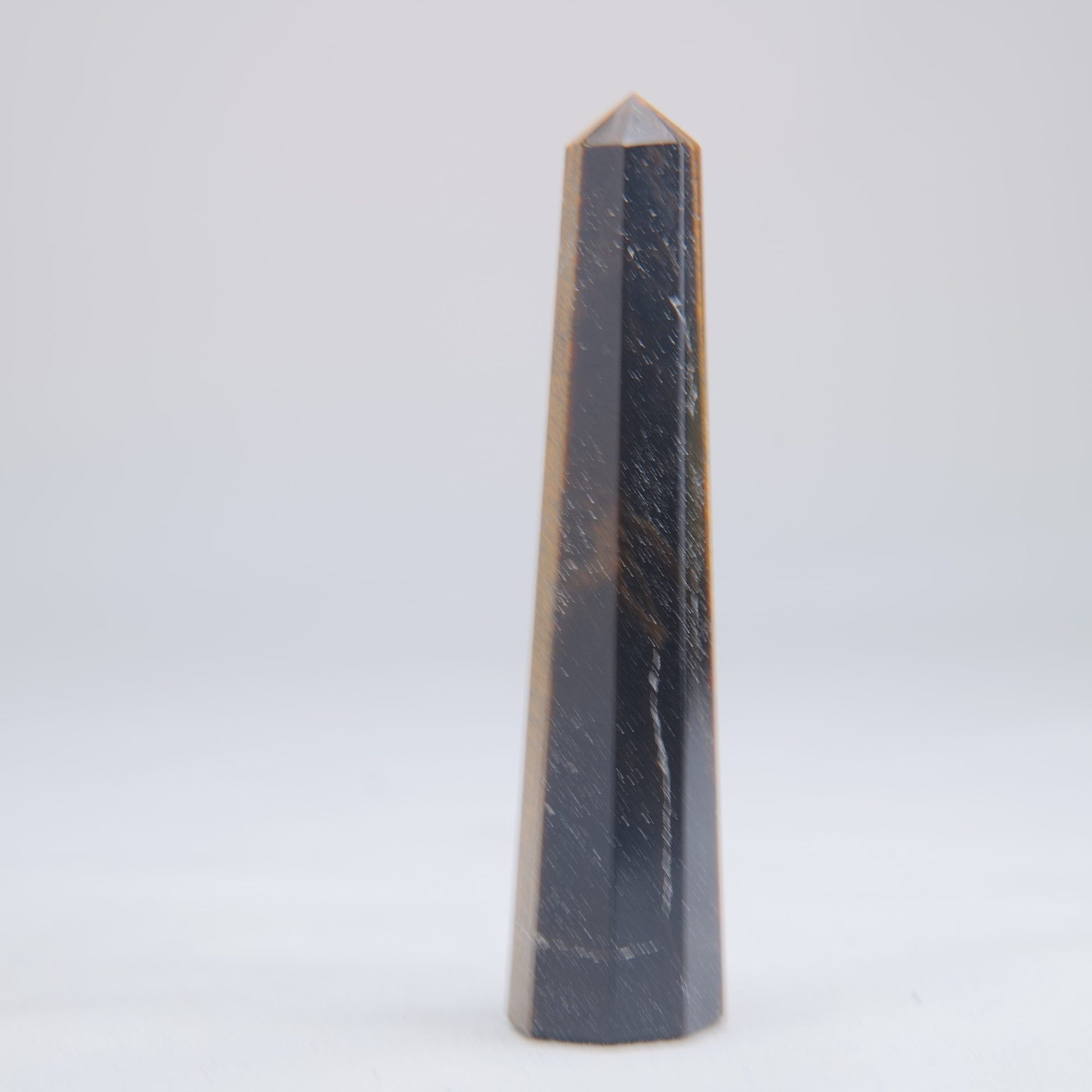 Tigers Eye Crystal Obelisk 38g 80mm - Luna Panther