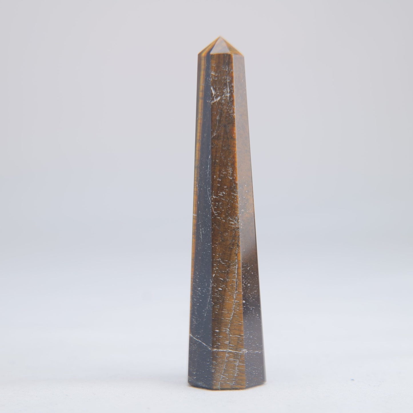 Tigers Eye Crystal Obelisk 38g 80mm - Luna Panther