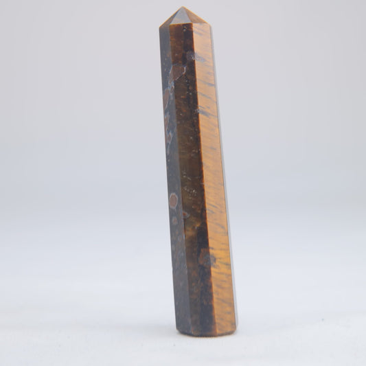 Tigers Eye Crystal Obelisk 38g 83mm - Luna Panther
