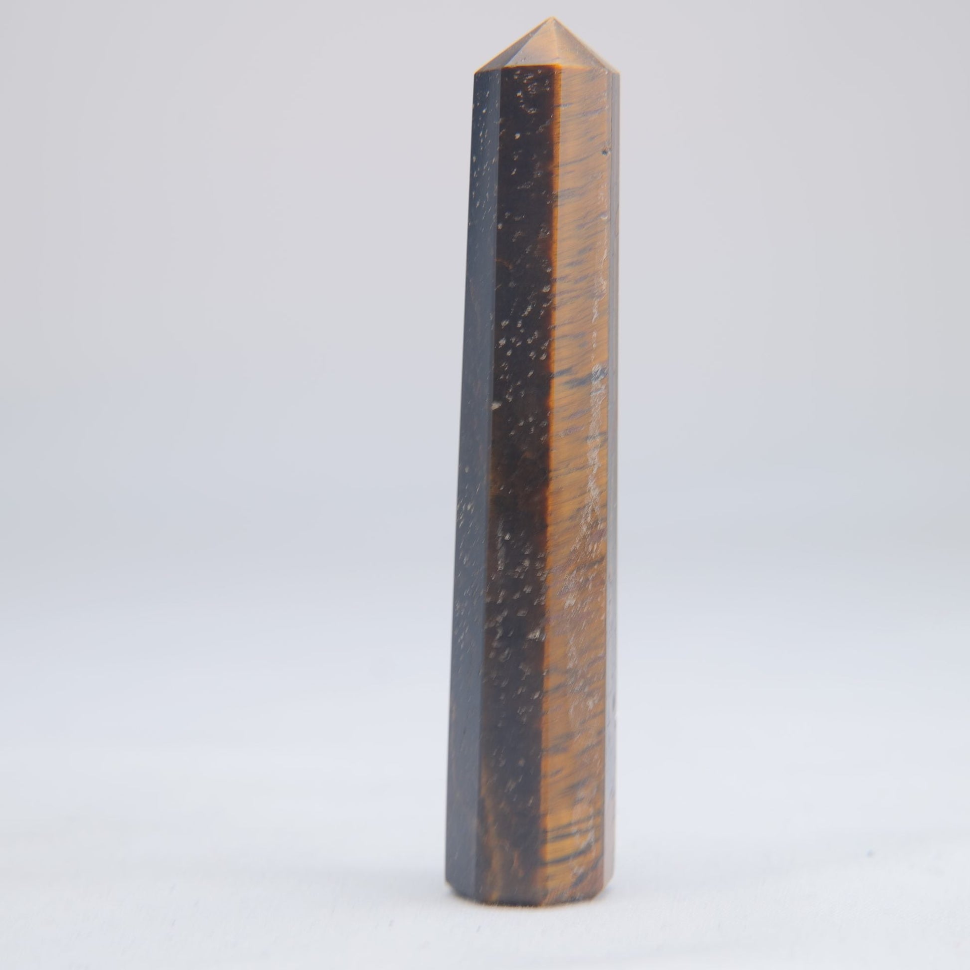 Tigers Eye Crystal Obelisk 38g 83mm - Luna Panther