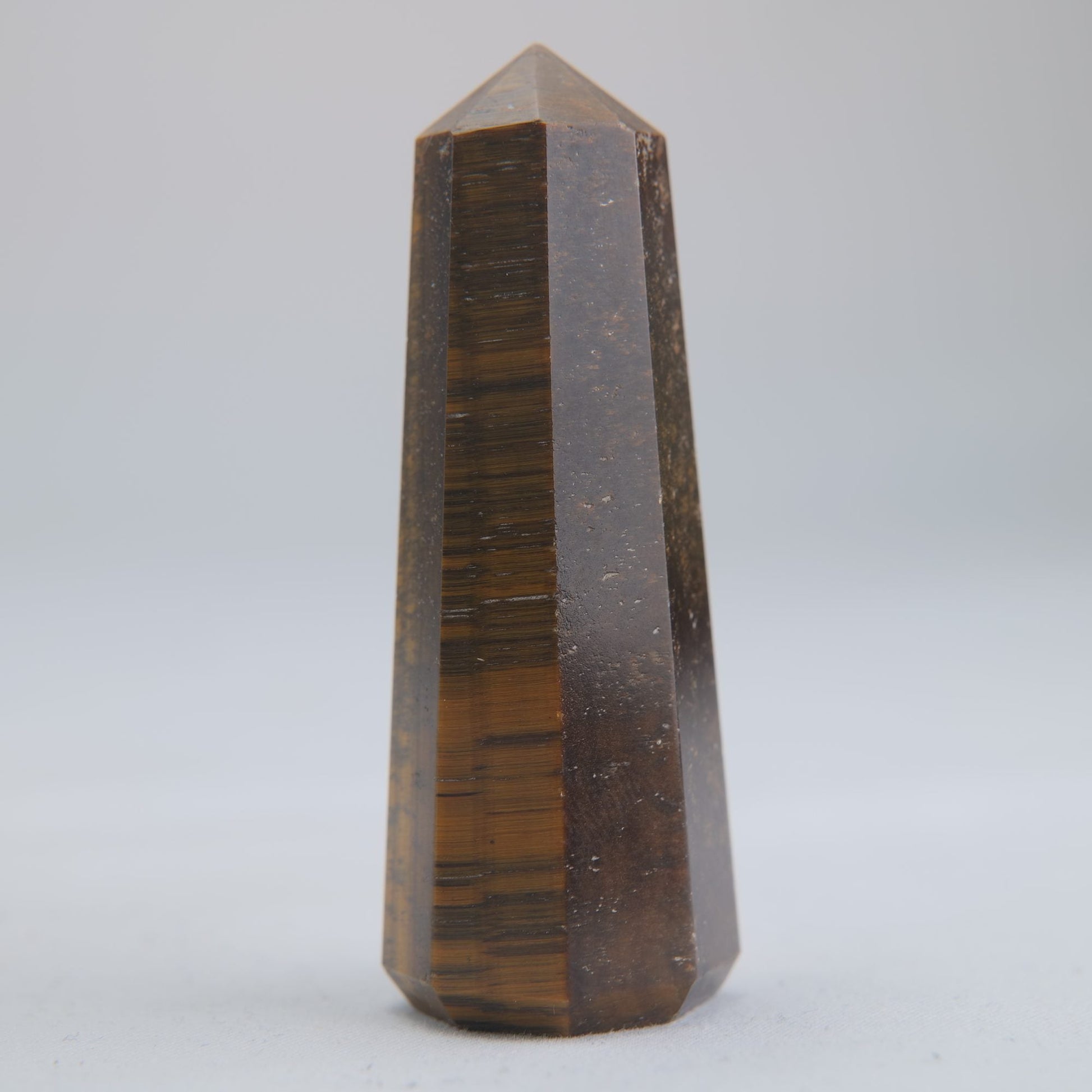Tigers Eye Crystal Obelisk 43g 60mm - Luna Panther