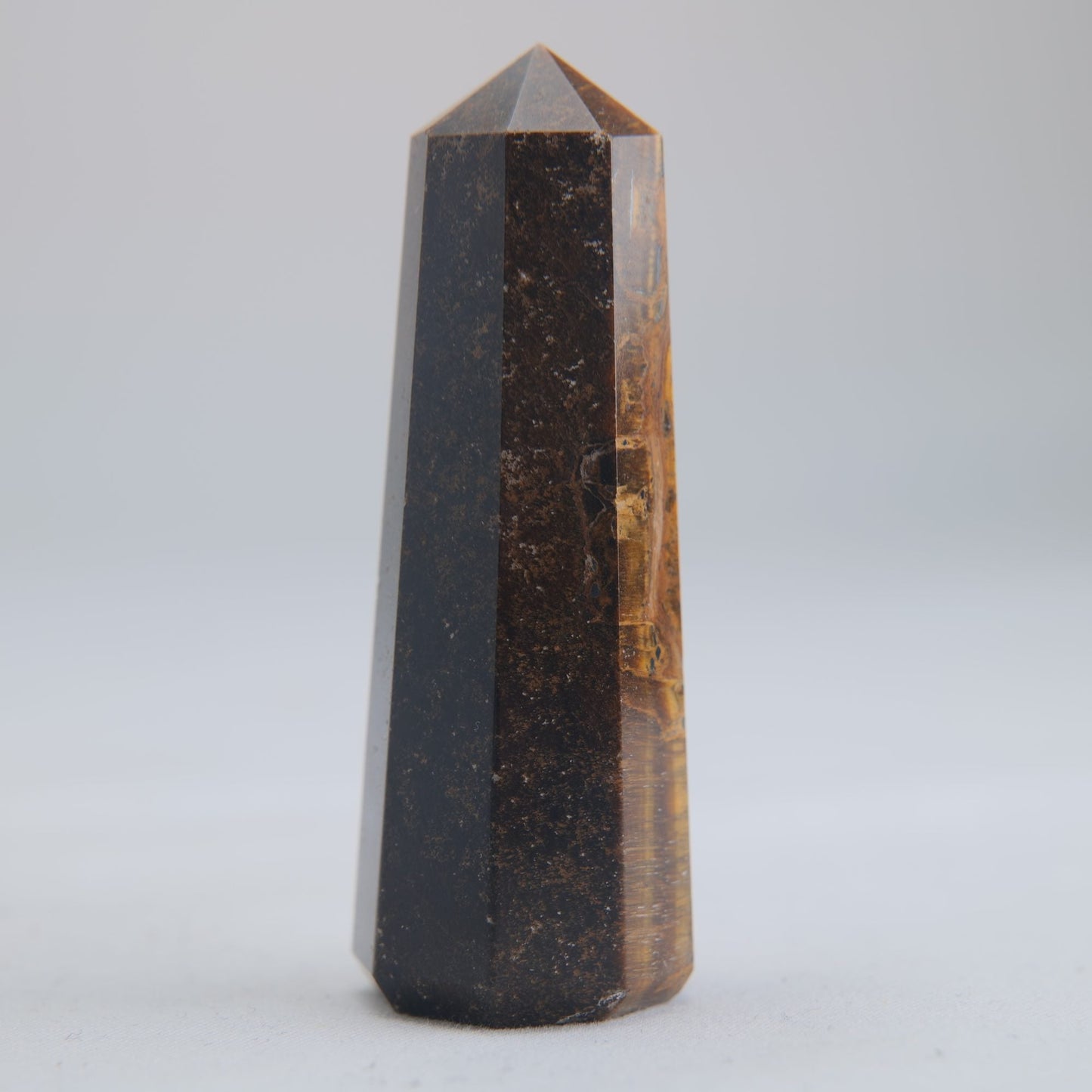 Tigers Eye Crystal Obelisk 43g 60mm - Luna Panther