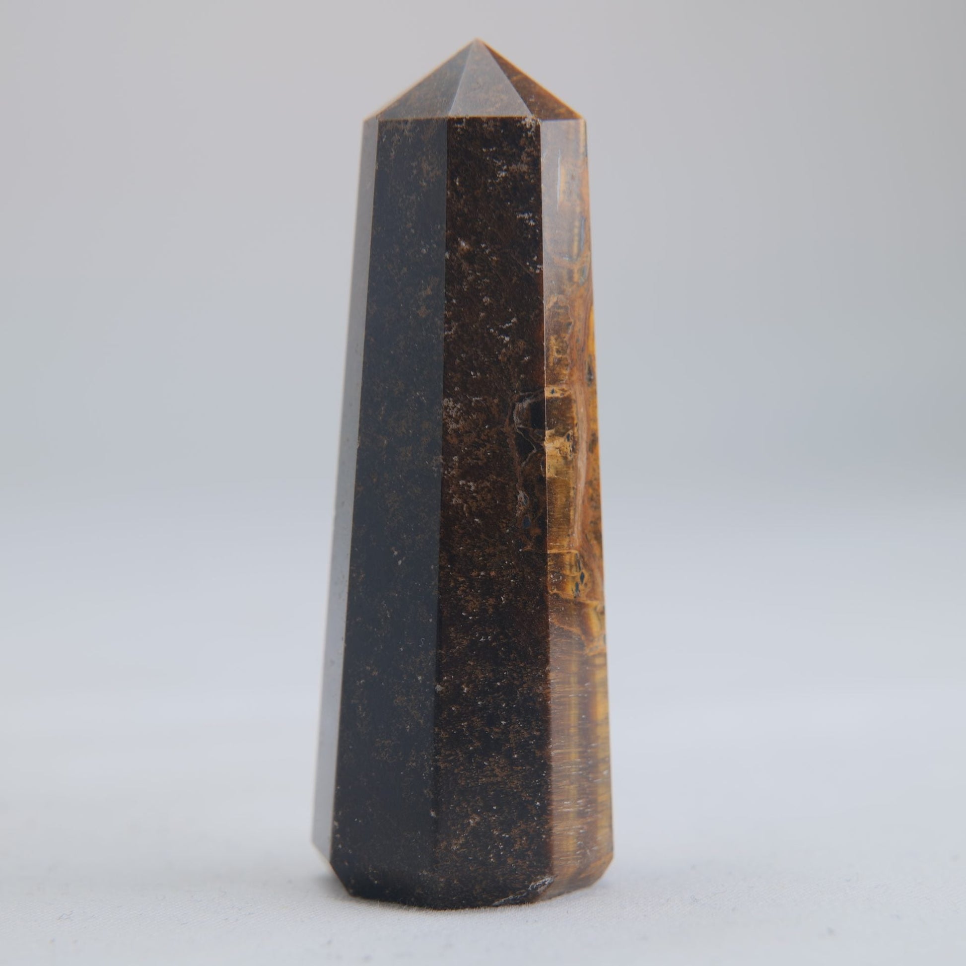 Tigers Eye Crystal Obelisk 43g 60mm - Luna Panther