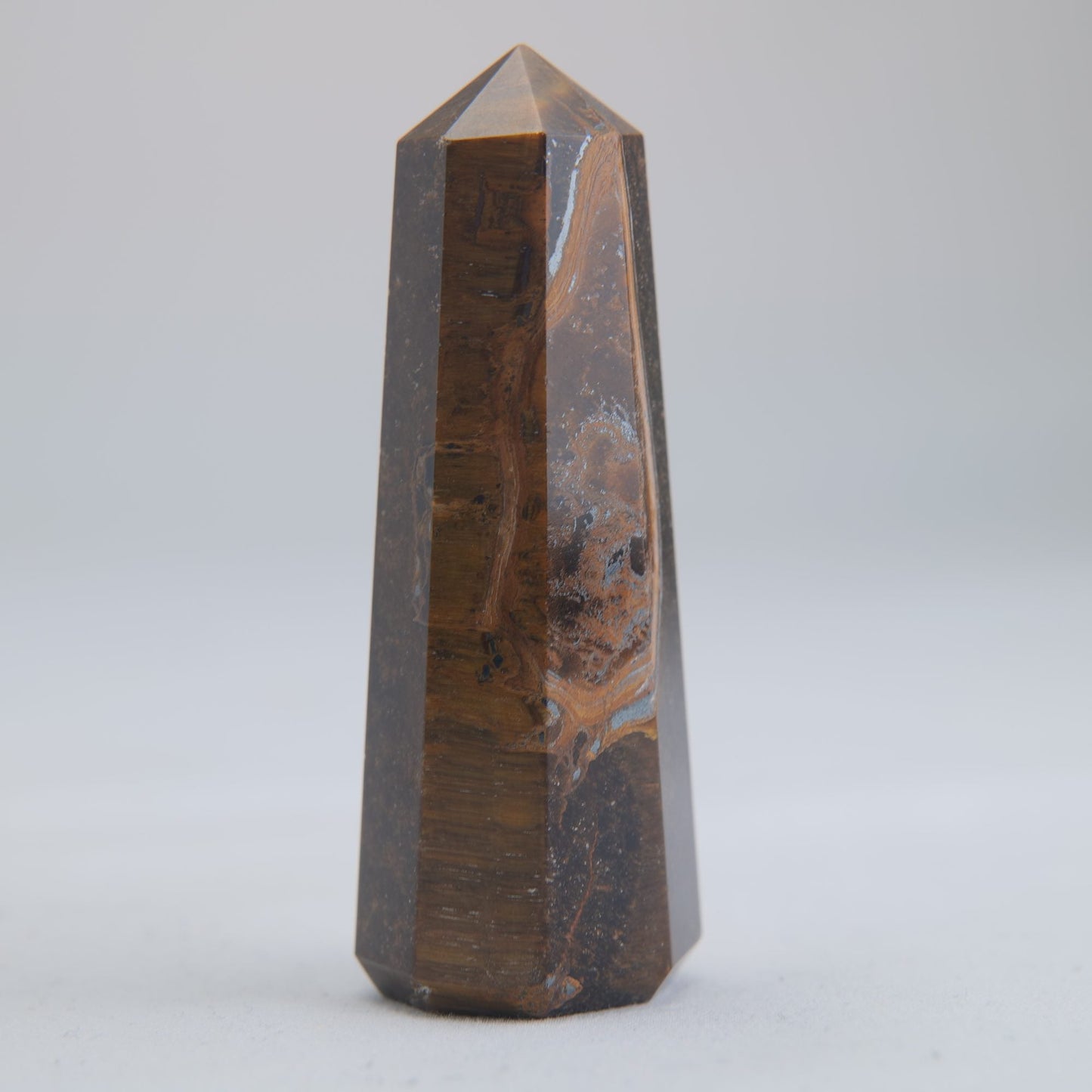 Tigers Eye Crystal Obelisk 43g 60mm - Luna Panther
