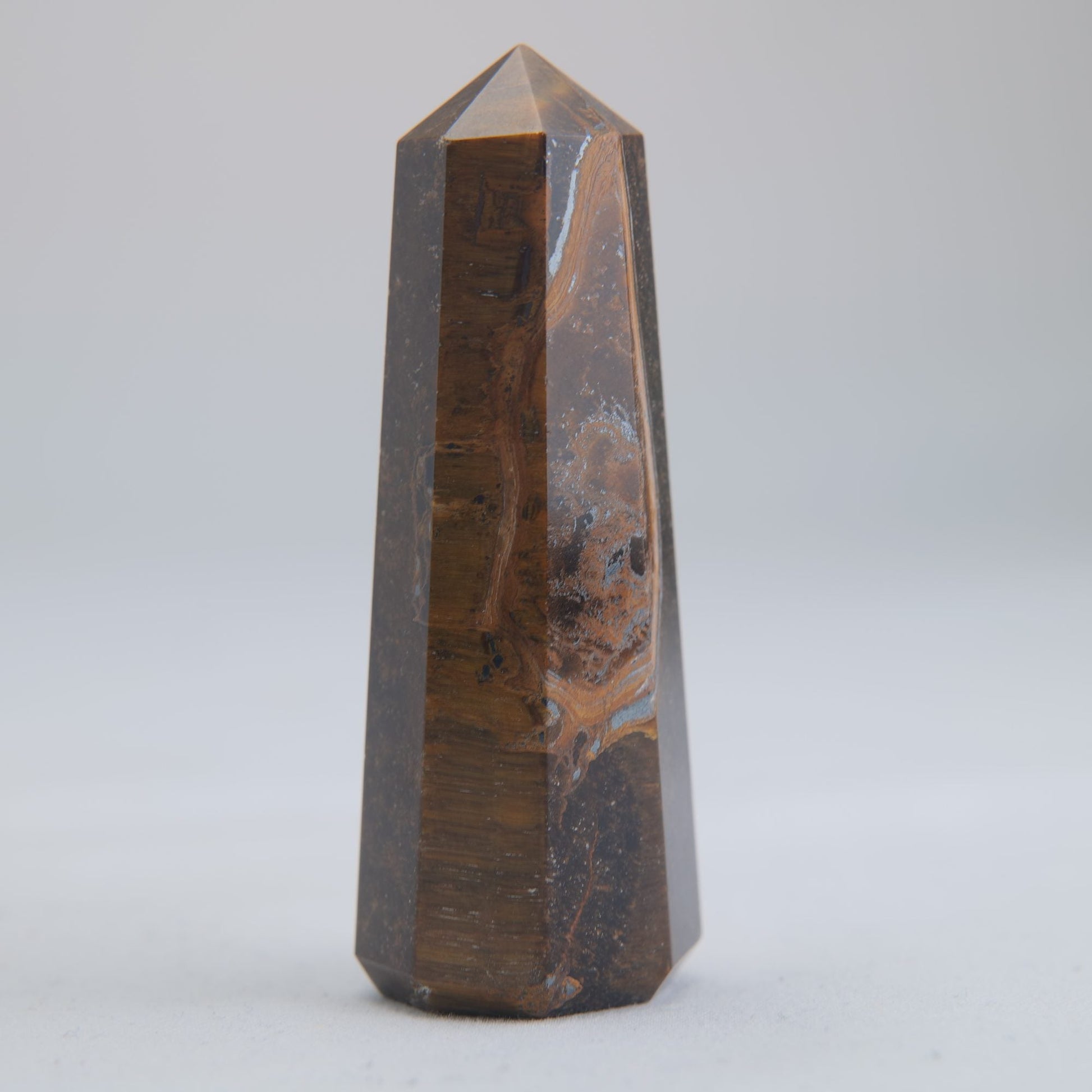 Tigers Eye Crystal Obelisk 43g 60mm - Luna Panther